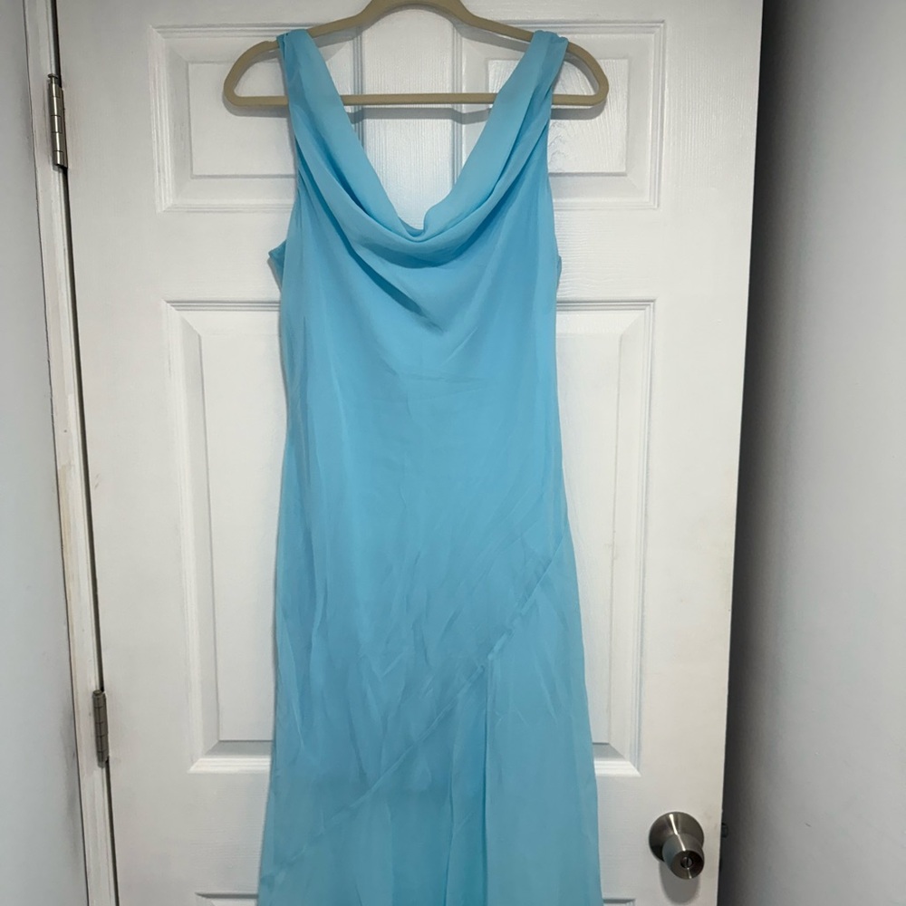 NWT Abercrombie & Fitch Light Blue Midi Dress, Sz M